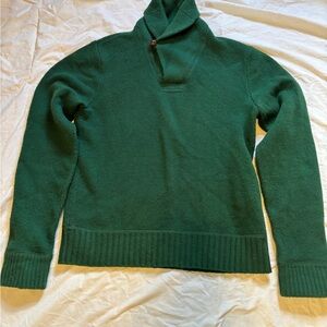 Vintage Shawl Collar Men’s Wool Sweater